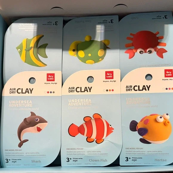 Adidas Undersea Adventure Clay Set - Blue, Red, Yellow (10 ct) - Picture 5 of 5